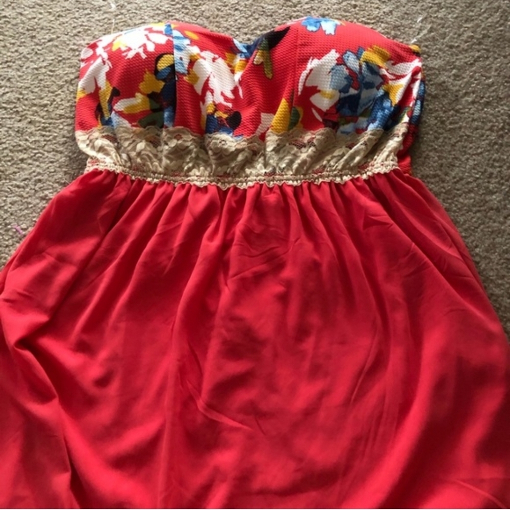 New Look Red High-Low Dress